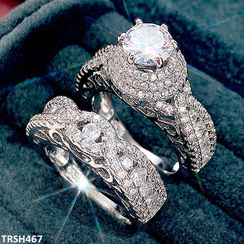 Elevate your style with our TRSH467 CSH Couple Rings from TJ Wholesale Pakistan! These stunning fashion jewelry pieces make the perfect fashion accessories for any occasion. Indulge in the luxury of our high-quality, artificial jewelry and make a statement with your partner by your side.