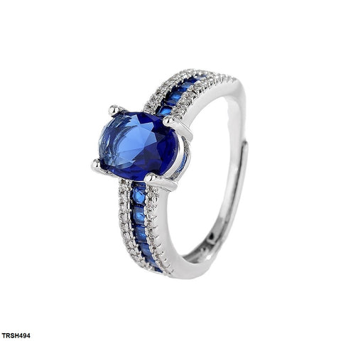 TRSH494 BLX Oval/Square Layered Ring - TRSH