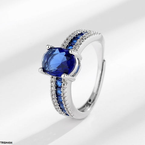 TRSH494 BLX Oval/Square Layered Ring - TRSH