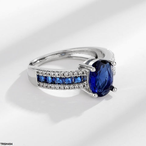 TRSH494 BLX Oval/Square Layered Ring - TRSH