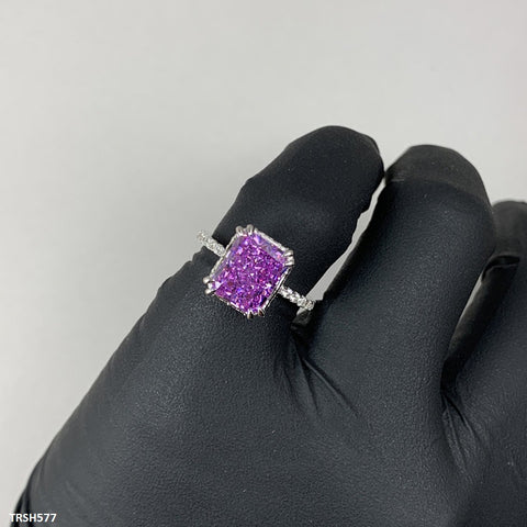 TRSH577 KRL Purple Rectangle Ring Adjustable - TRSH