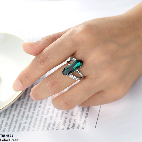 TRSH591 YLE Spinel Three Layer Ring  - TRSH