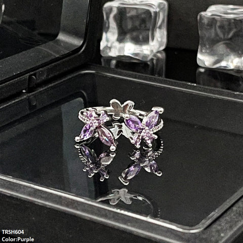 TRSH604 SJS Double Butterfly Ring Adjustable - TRSH