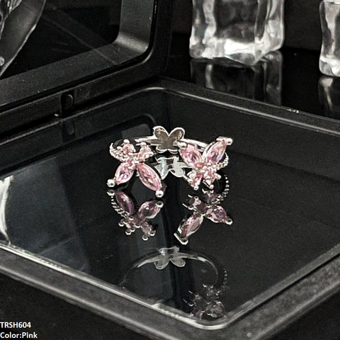 TRSH604 SJS Double Butterfly Ring Adjustable - TRSH