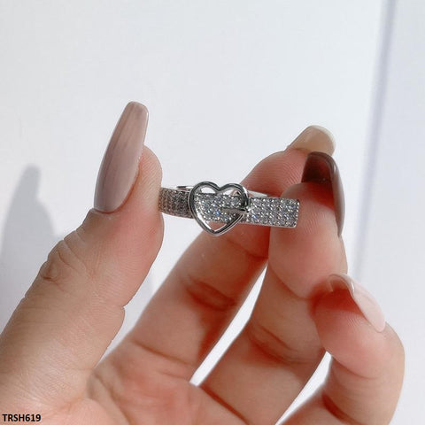 TRSH619 SJS Heart Ring Adjustable - TRSH