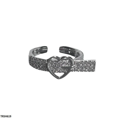 TRSH619 SJS Heart Ring Adjustable - TRSH