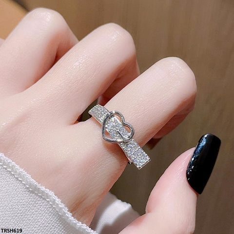 TRSH619 SJS Heart Ring Adjustable - TRSH