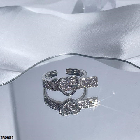 TRSH619 SJS Heart Ring Adjustable - TRSH