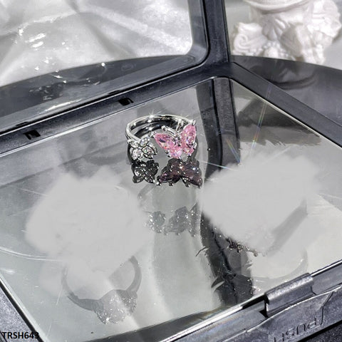 TRSH643 JJS Double Butterfly Ring Adjustable - TRSH