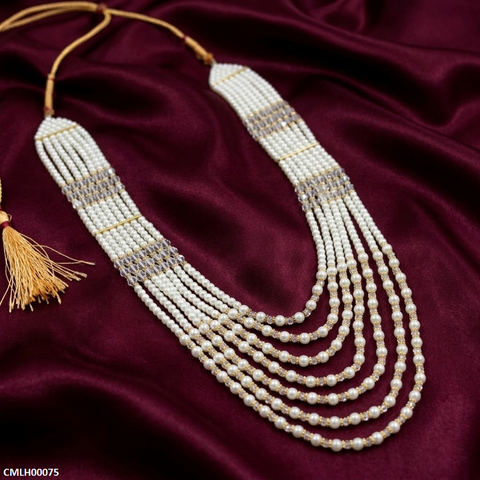 CMLH00075 SDQ SDQ Pearl 7 Layered Mala - CMLH