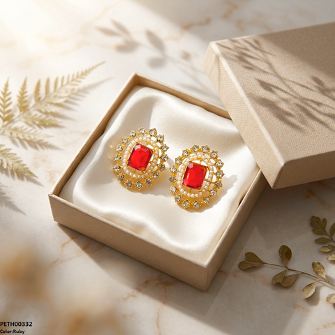 PETH00332 MZM Rectangle Flower Tops Pair - PETH