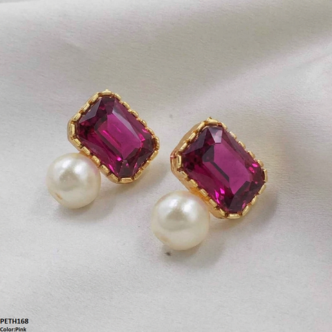 PETH168 SDQ Square Pearl Tops  Pair - PETH