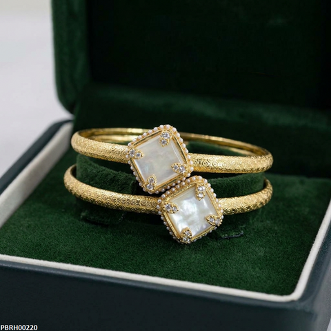 PBRH00220 MZM Square Pear Stone Bracelet - PBRH