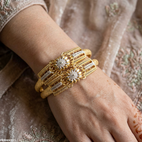 PBRH00221 MZM Flower  Bracelet - PBRH