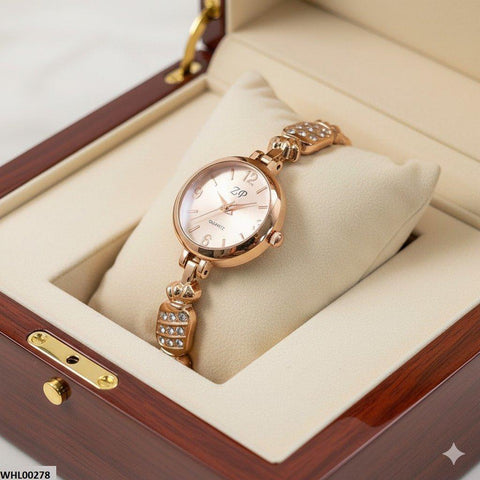 WHL00278 ZWA Round Link Bracelet Watch - WHL