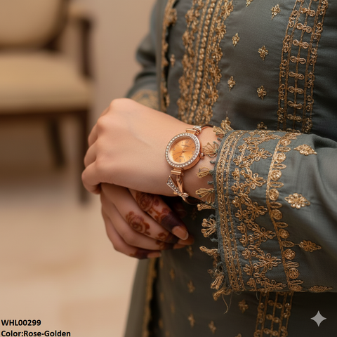 WHL00299 ZWA Bow Adjustable Braclete Watch - WHL