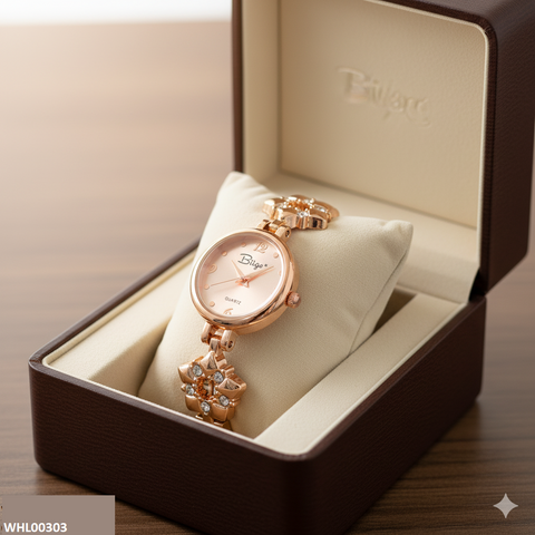 WHL00303 ZWA Round Star Stone Chain Watch - WHL