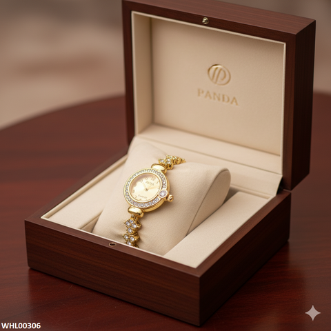 WHL00306 ZWA Round Stone Chain Watch - WHL