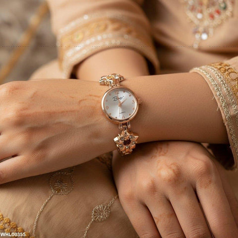 WHL00355 ZWA Round Star Stone Chain Women Watch - WHL