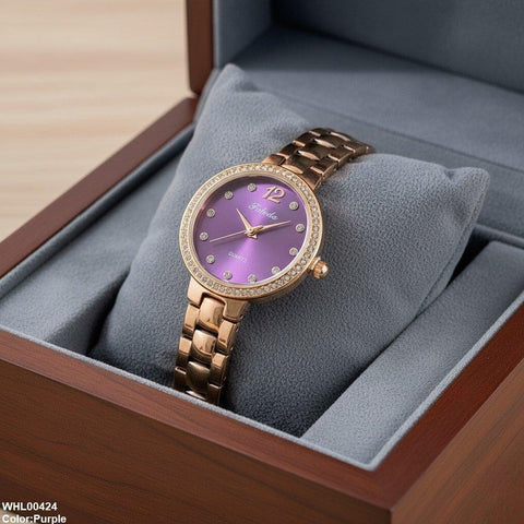 WHL00424 IWA Round Stone Dial Women's Watch - WHL