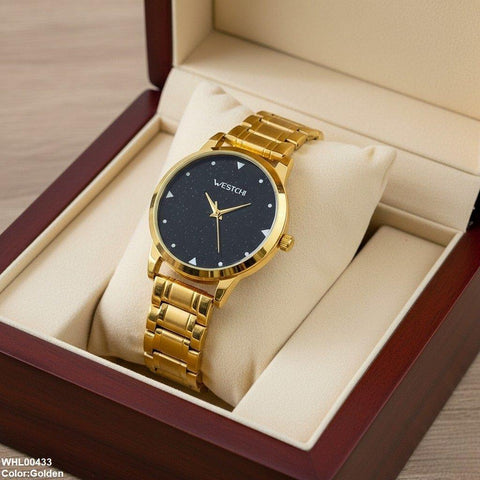 WHL00433 IWA Round Black Dial Women's Watch -