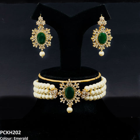 PCKH202 FRN Oval Pearl Choker Set - PCKH