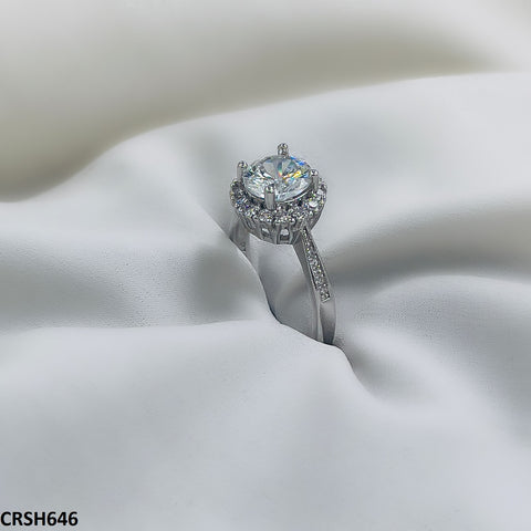 CRSH646 KRL Round Zircon Studded Ring - CRSH