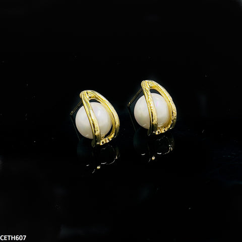 CETH607 abc Pearl Stud Tops Pair - CETH