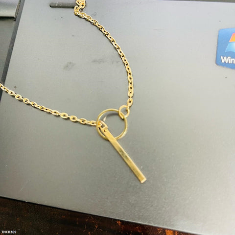 TNCH269 SGC circle Stick Link Chain  Necklace - TNCH