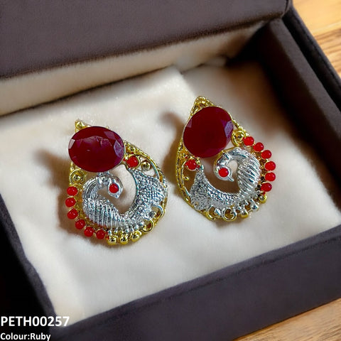 PETH00257 SDQ Trendy Round Oval Tops Pair - PETH