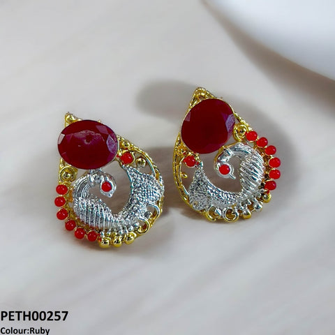 PETH00257 SDQ Trendy Round Oval Tops Pair - PETH
