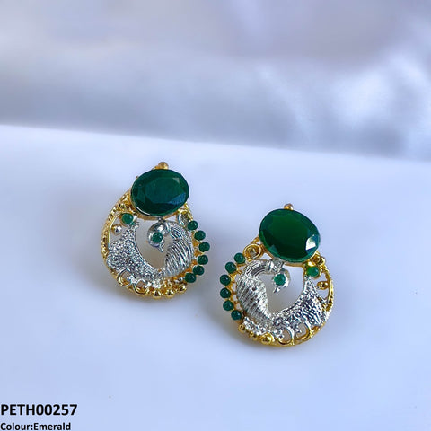 PETH00257 SDQ Trendy Round Oval Tops Pair - PETH