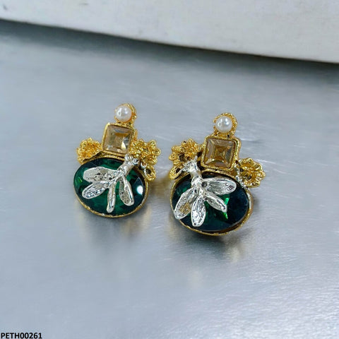 PETH00261 SDQ Oval Leaf Tops Pair - PETH