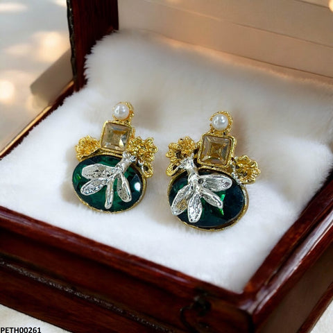 PETH00261 SDQ Oval Leaf Tops Pair - PETH