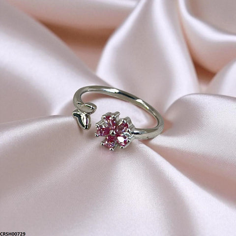 CRSH00729 SJS Butterfly/Flower Ring Adjustable - CRSH