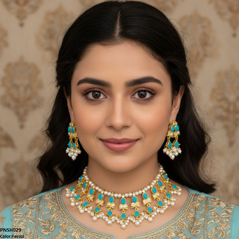 PNSH029 SDQ Beza/Saru Collar Necklace Set - PNSH