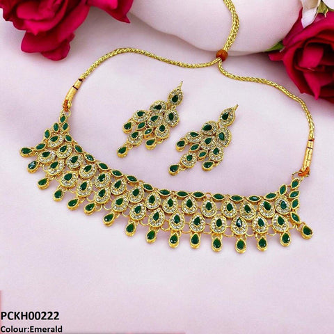 PCKH00222 FRN Marquise Tear Choker Set - PCKH