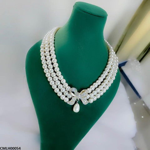 CMLH00054 SDQ Bow Batch Pearl Mala - CMLH