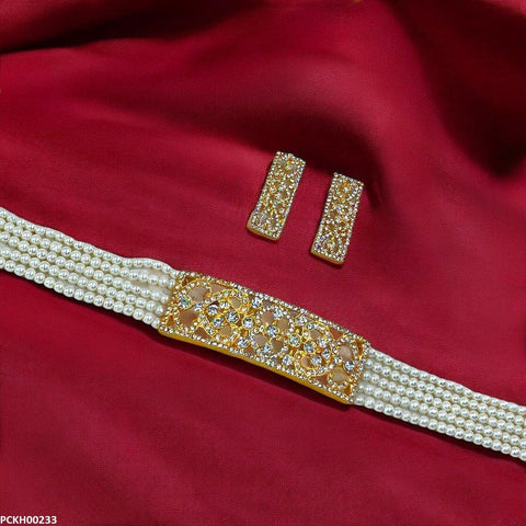 PCKH00233 FRN Heart Shaped  Choker Set - PCKH