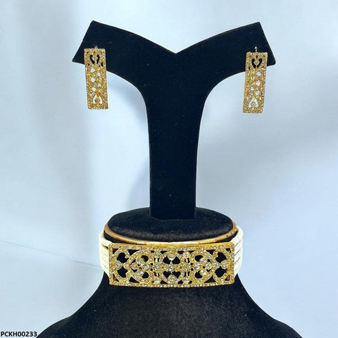 PCKH00233 FRN Heart Shaped  Choker Set - PCKH