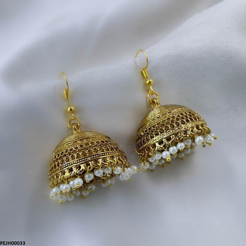 PEJH00033 FRN Pearl Drop Jhumki - PEJH