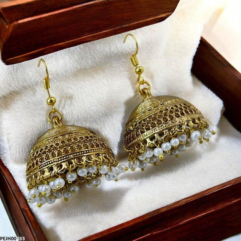 PEJH00033 FRN Pearl Drop Jhumki - PEJH