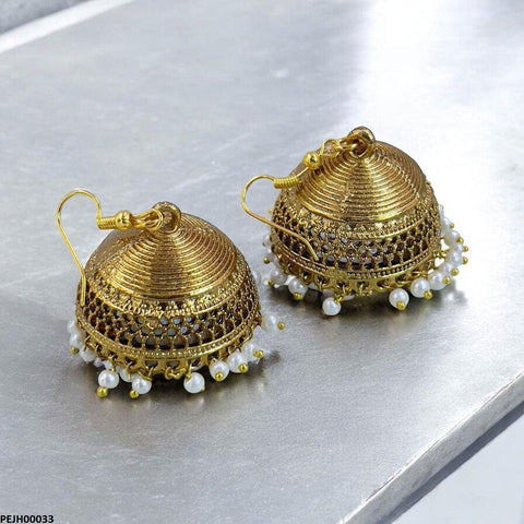 PEJH00033 FRN Pearl Drop Jhumki - PEJH