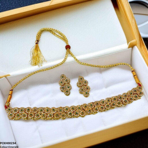 PCKH00234 FRN Flower Chokar set - PCKH