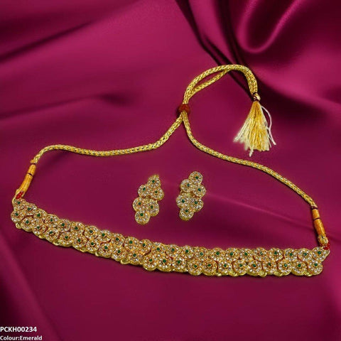 PCKH00234 FRN Flower Chokar set - PCKH