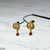 TEHH00442 FRN Leaf Tear Drop Hoops Pair - TEHH