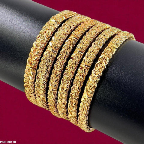 PBRH00178 MZM  Rope Twist Bangles 6 Pcs Set - PBRH