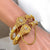 PBRH00179 MZM Flower Beza Hand Bangles Pair - PBRH