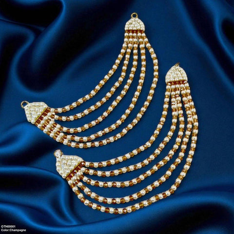 OTH00001  FRN Round Pearl Earring Saharay - OTHH