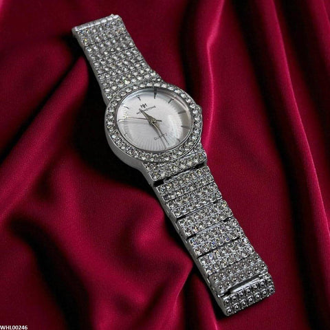 WHL00246 BWS Round Stone Quartz Watch - WHL